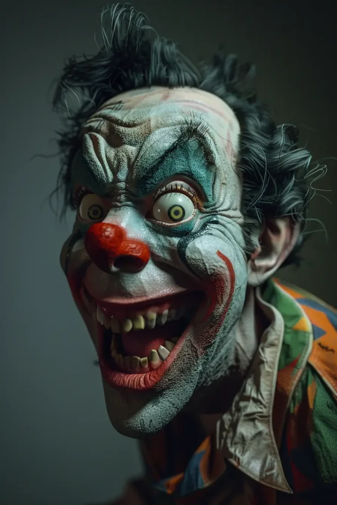 iptv poster about a clown with a big smile